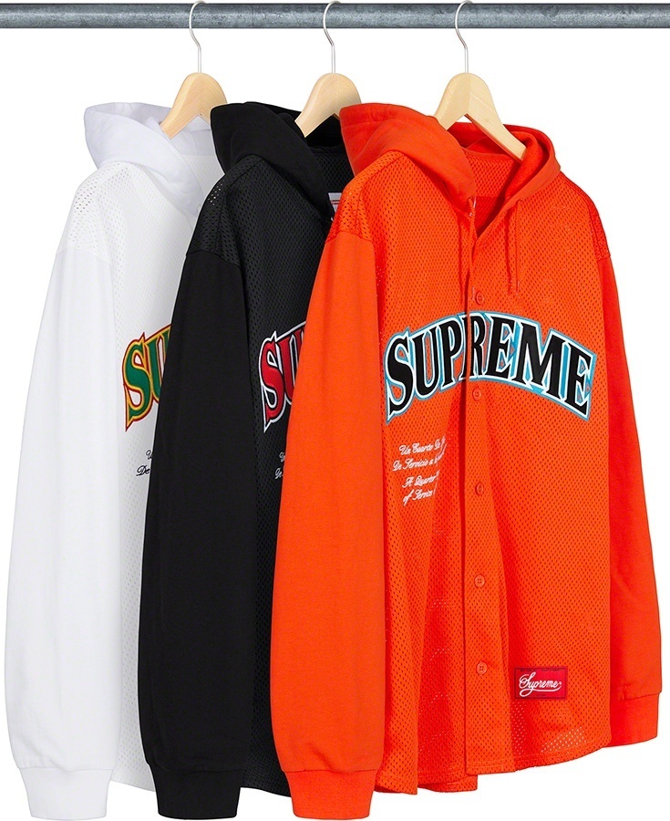 Mesh Hooded L/S Baseball Jersey